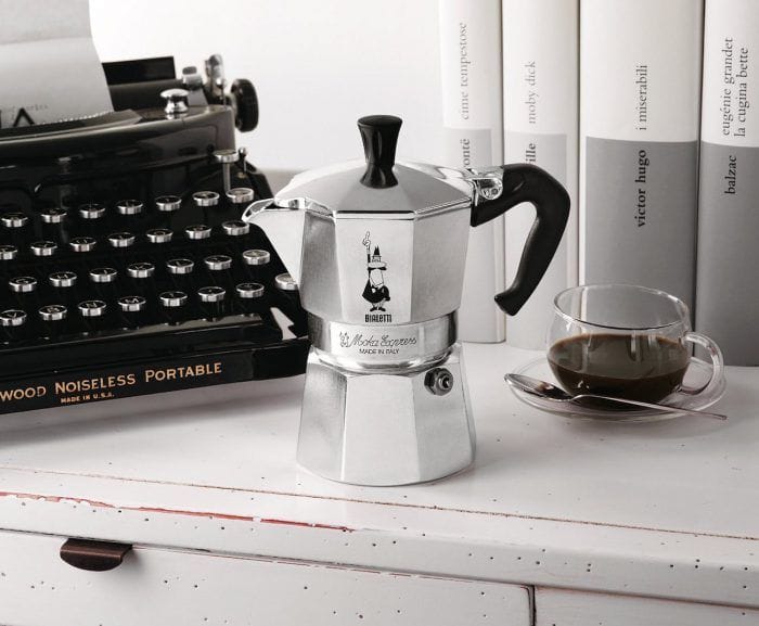 bialetti moka express cafetera italiana plateada clasica pequena