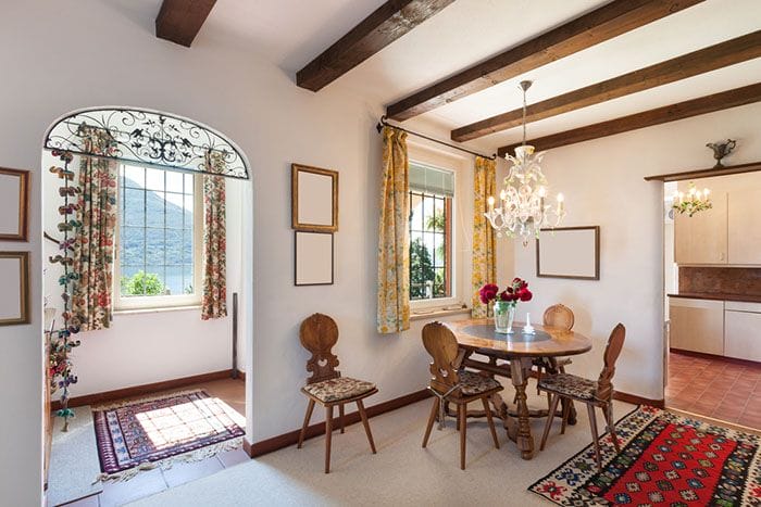 cocina rustica en casa de verano