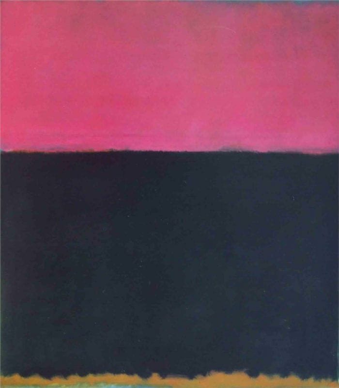 obras de mark rothko pintura de colores rosa negro expresionismo abstracto