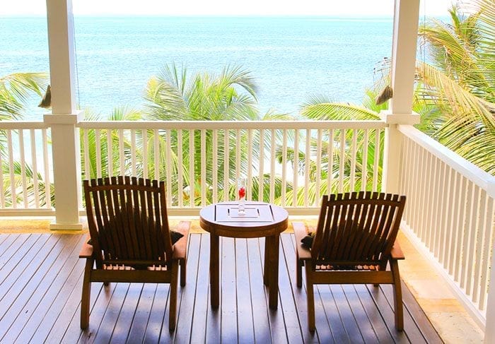 terraza con vistas casa verano