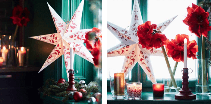 estrellas papel navidad IKEA 2016 2017