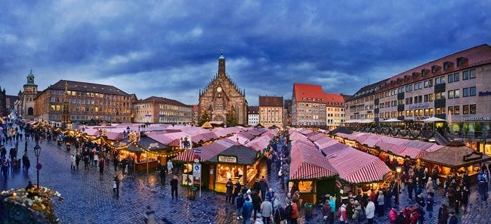 vista general del mercado de nuremberg