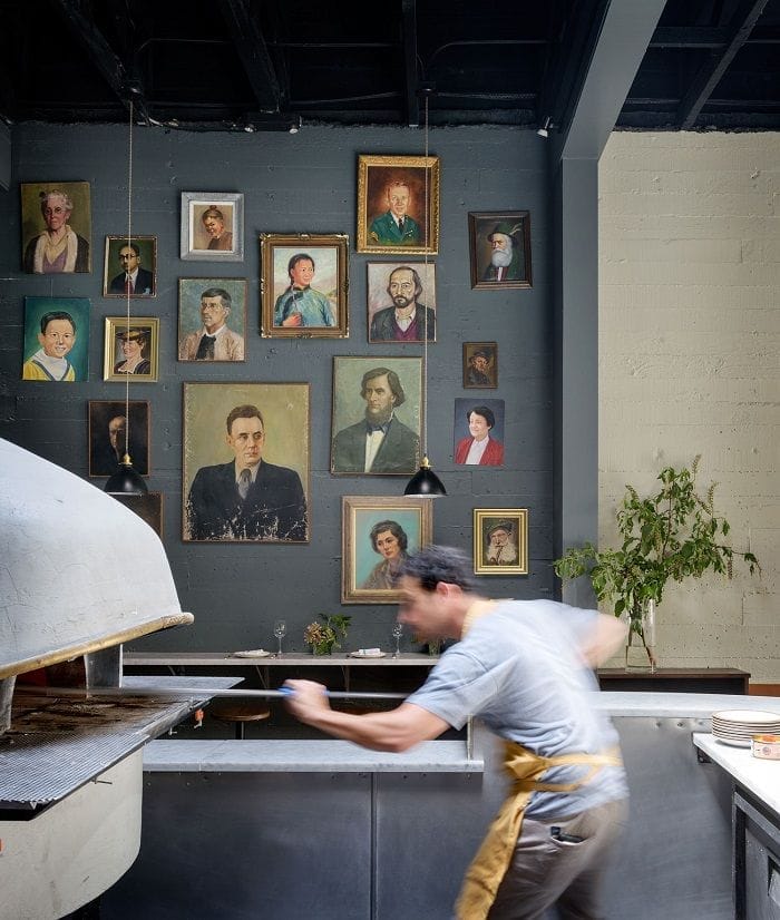 retratos pared y horno