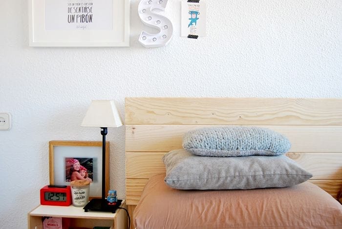 cama mesilla lufe madera