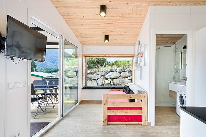 camping bungalow cama nido