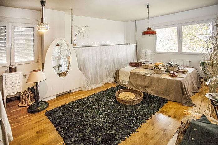 dormitorio con caracter y muy acogedor en piso de lujo en madrid