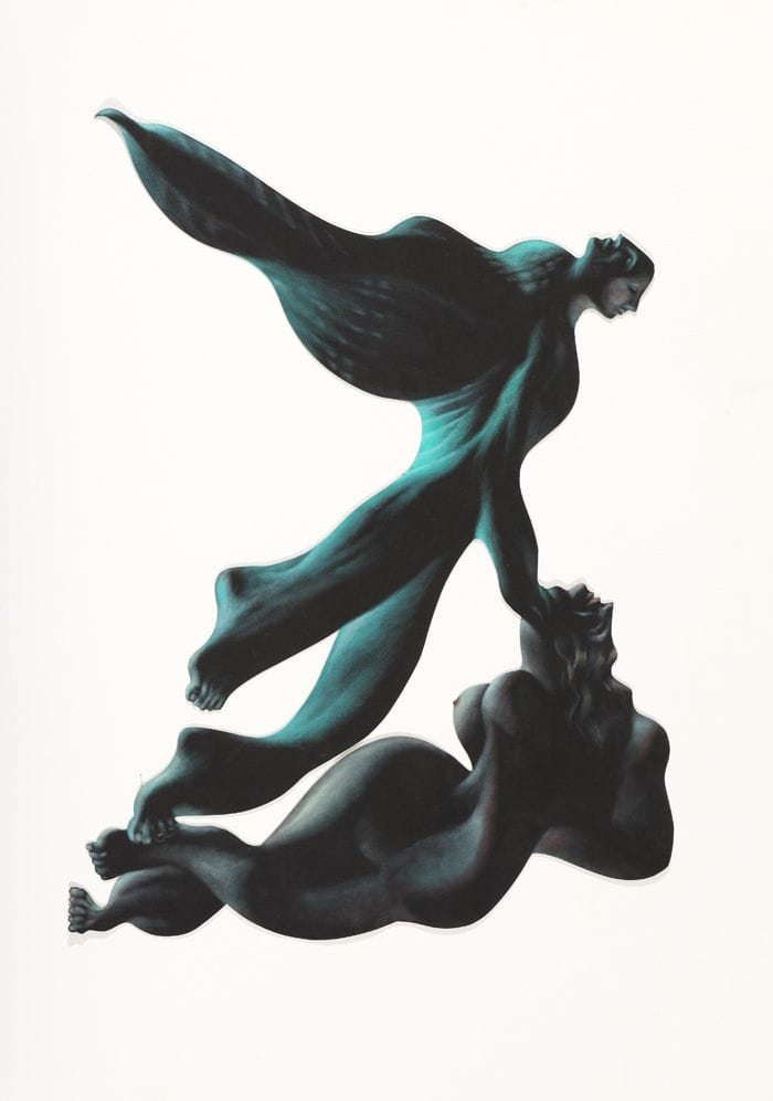 arte figurativo pinturas gruesas verdes