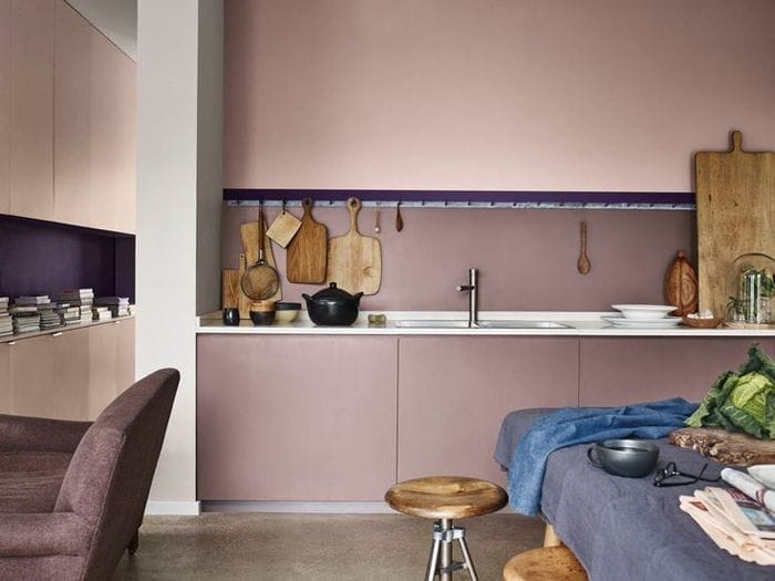 cocina, taburete, tablas de madera, fregadero