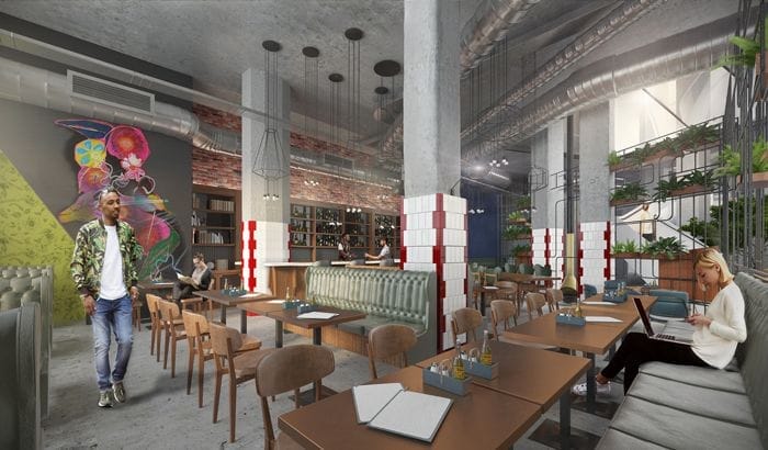 lobby millenial generator hostel madrid