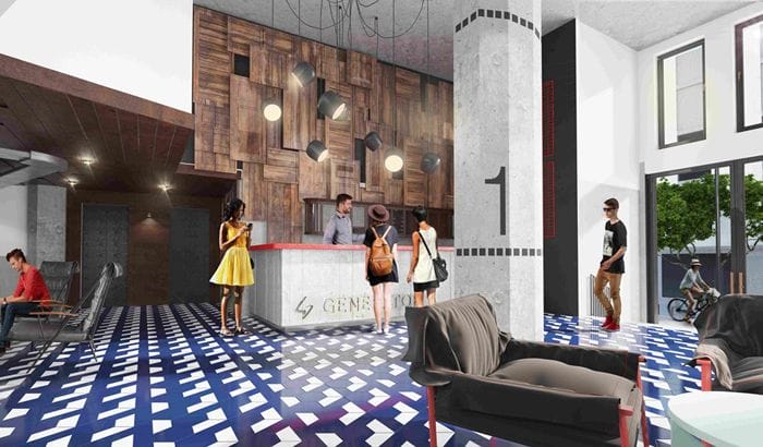 entrada con gente hotel generator madrid