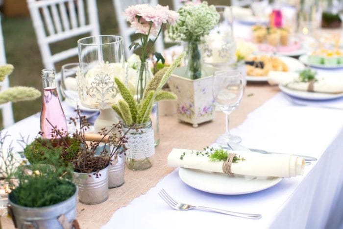 mesa celebracion aire libre