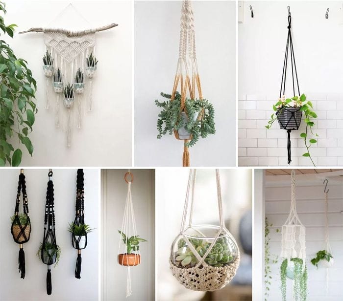 Decoración Boho con tejidos de macramé