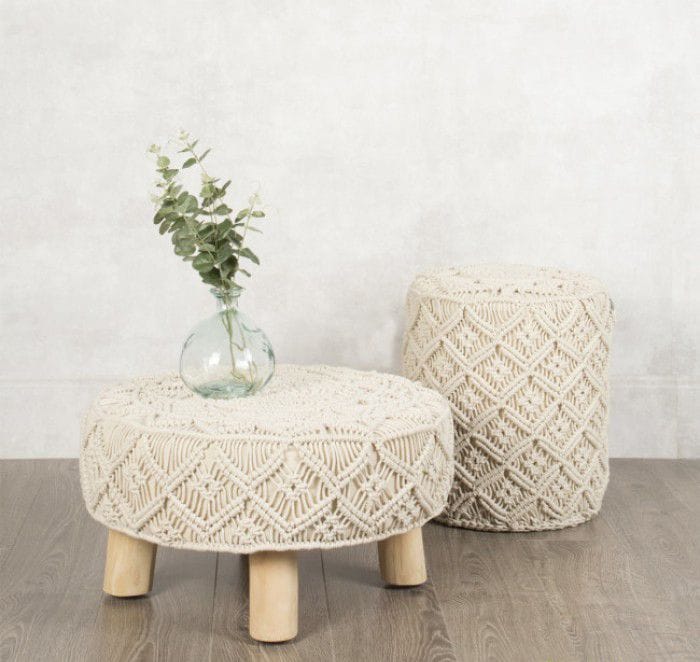 asientos crochet bohemios