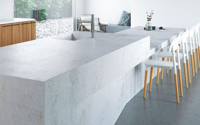 encimera blanca marmol dekton