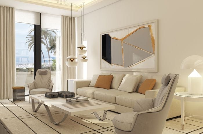 sillon para television vivienda lujosa en Marbella