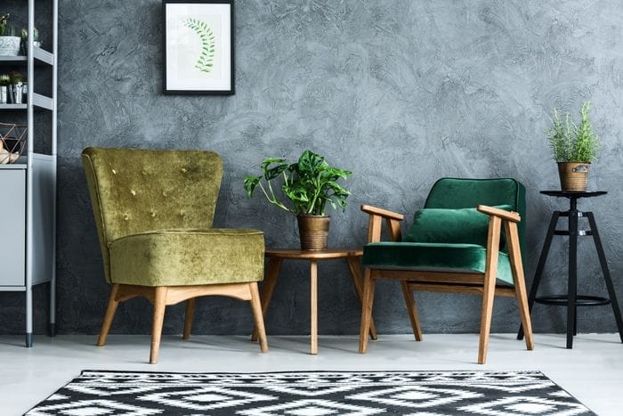 sillones terciopelo verdes