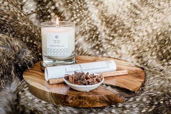 aroma para hogar vela