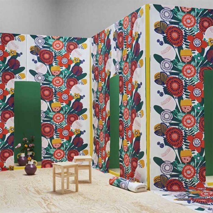 tela floral retro IKEA