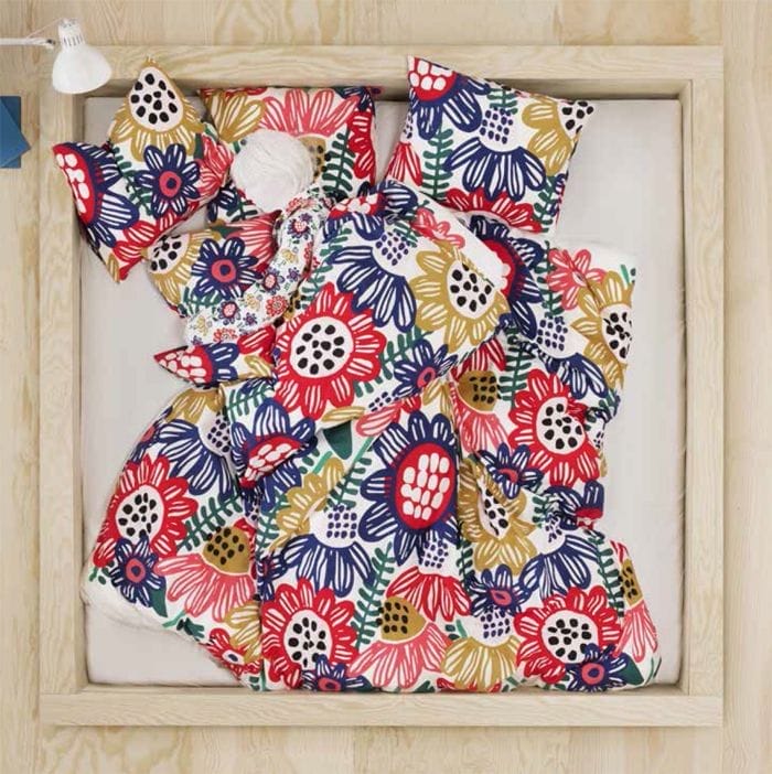 funda nordica flores retro ikea