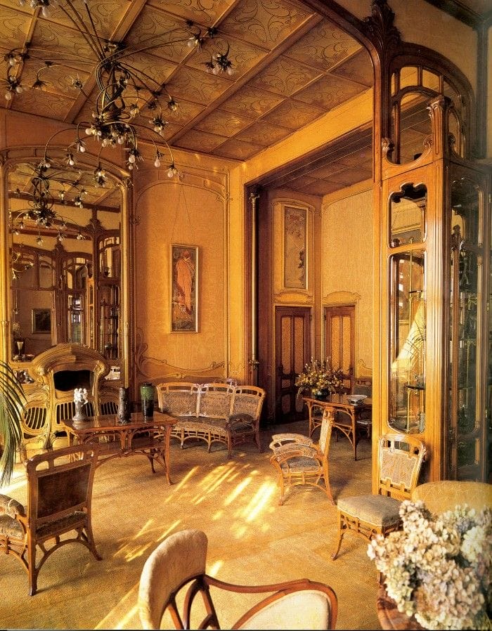 salón estilo modernista