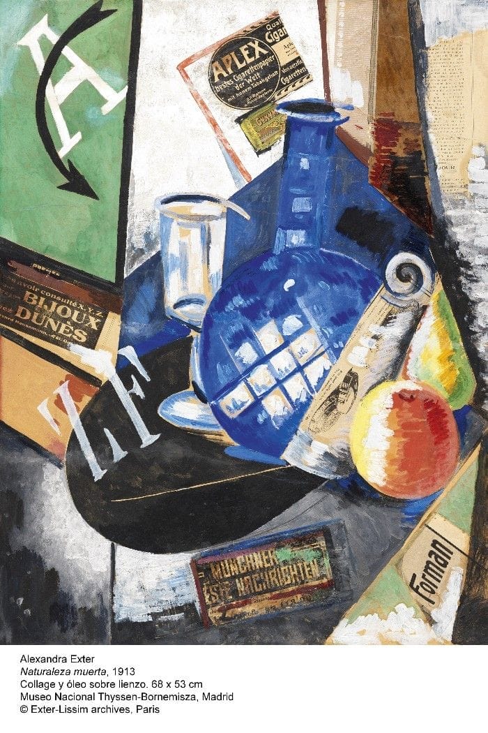 cubismo vanguardia rusa naturaleza muerta