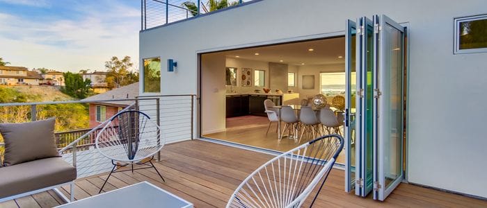 terraza abierta puerta corredera