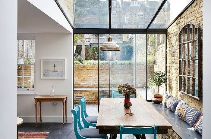 cocina jardin reforma victoriana