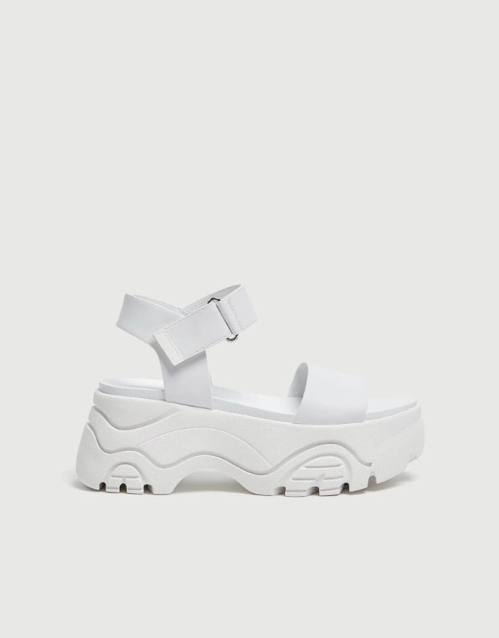 suela plataforma blanca 