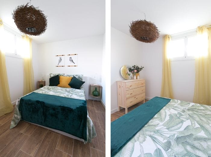 dormitorio inspiracion tropical y naturaleza