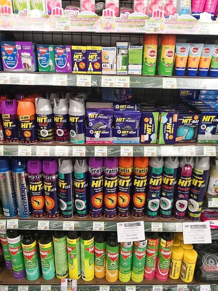 Aerosoles antimosquitos