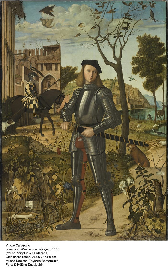 caballero armadura cuadro