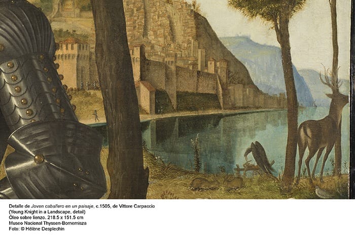 paisaje medieval detalle cuadro