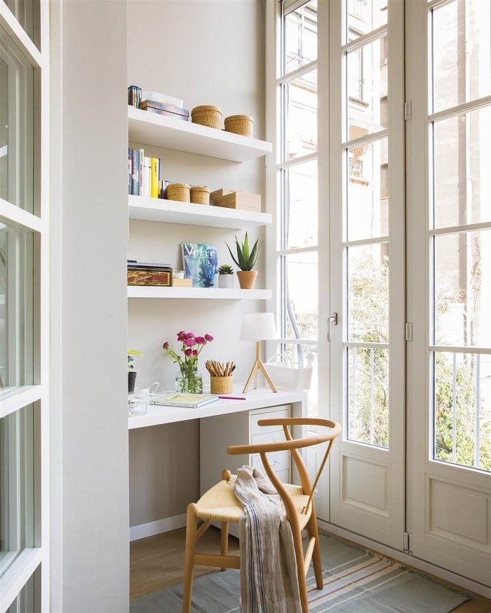 decoracion con estanterias