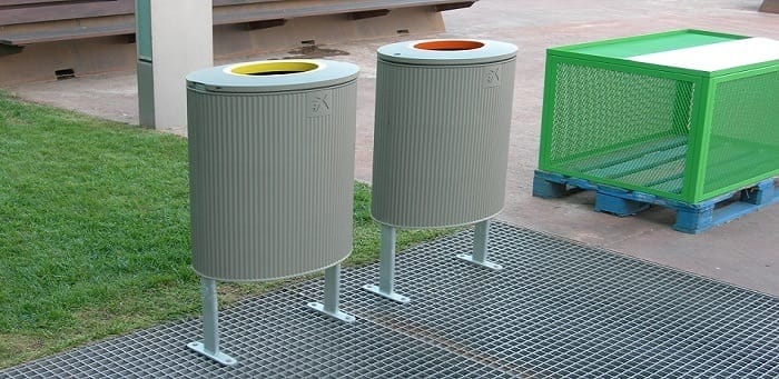 Mobiliario urbano diseño papelera