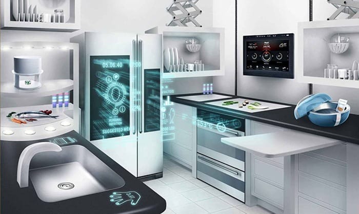 cocina inteligente domótica en la decoración