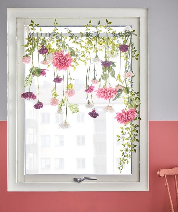 decoracion ventana flores IKEA
