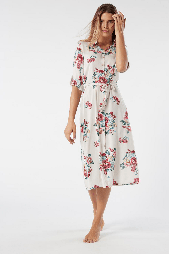 vestido midi para estar en casa