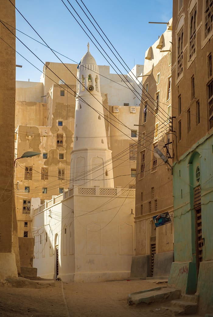 calles estrechas de Shibam