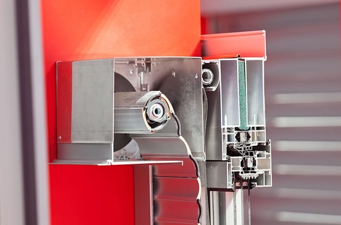 corte transversal ventana de aluminio