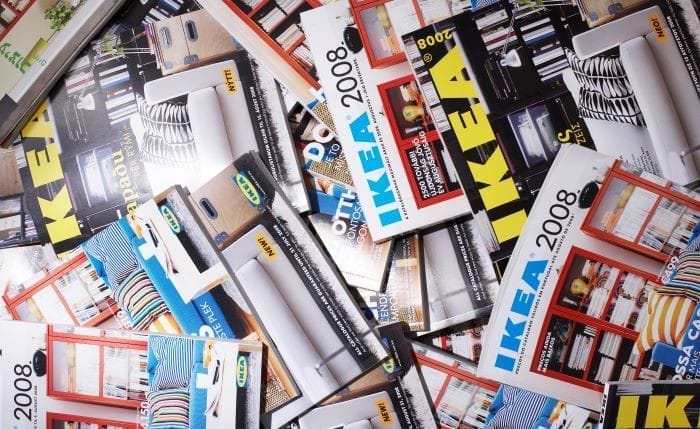 catálogos IKEA para reciclar