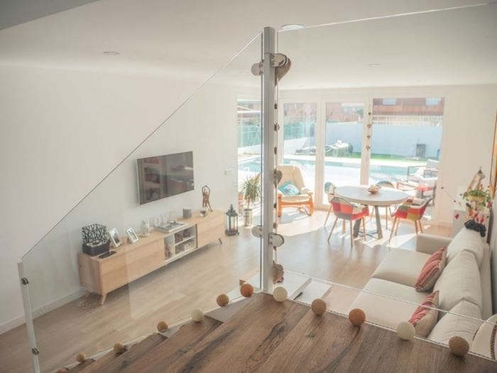 Interior de una casa prefabricada