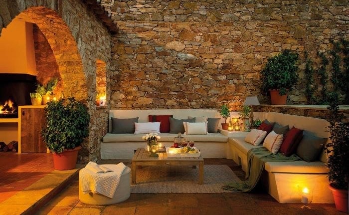 Terraza Chill Out con velas