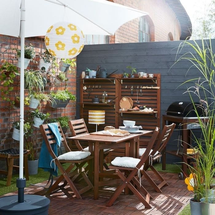 Terraza Chill Out con muebles de maderas