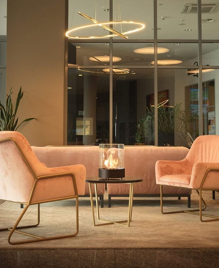 chimenea de bioetanol de mesa