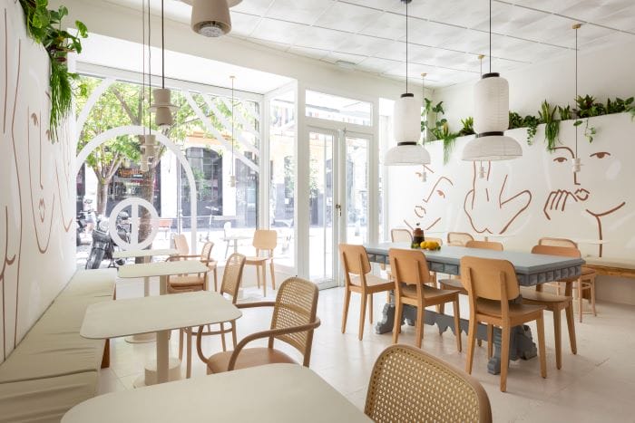 diseño art nouveau cafeteria