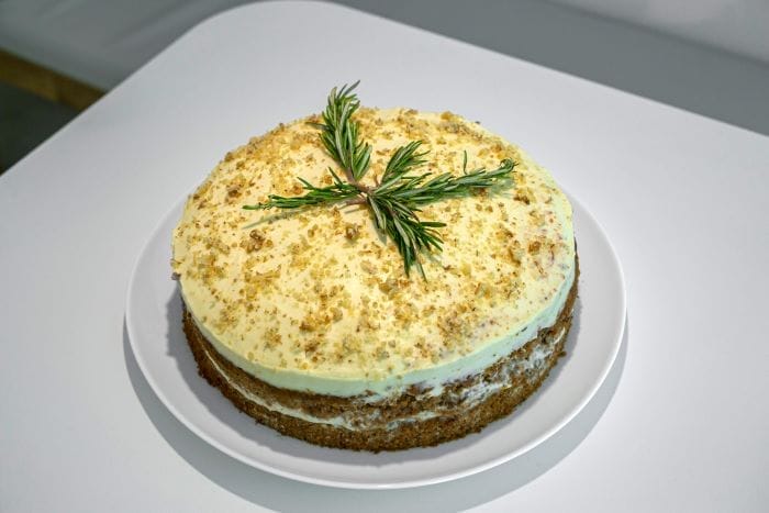 Imagen de una tarta de la cafetería Agrado