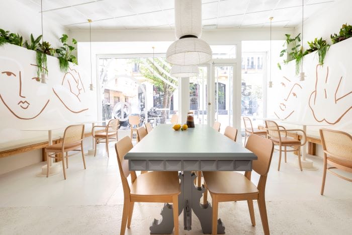 Cafetería Agrado, interior