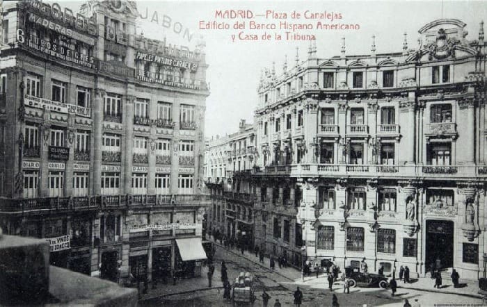 Edificio-del-Banco-Hispano-Americano-Madrid-antiguo