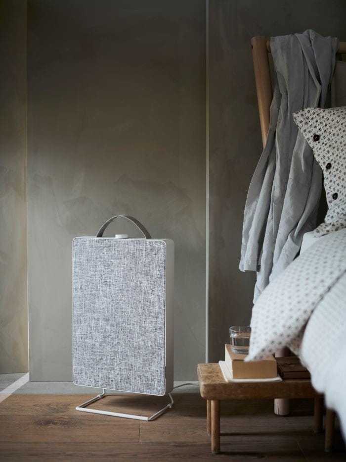 Purificador de aire de IKEA con parte de textil