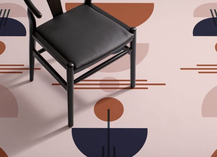 Diseño de suelo Itten con silla